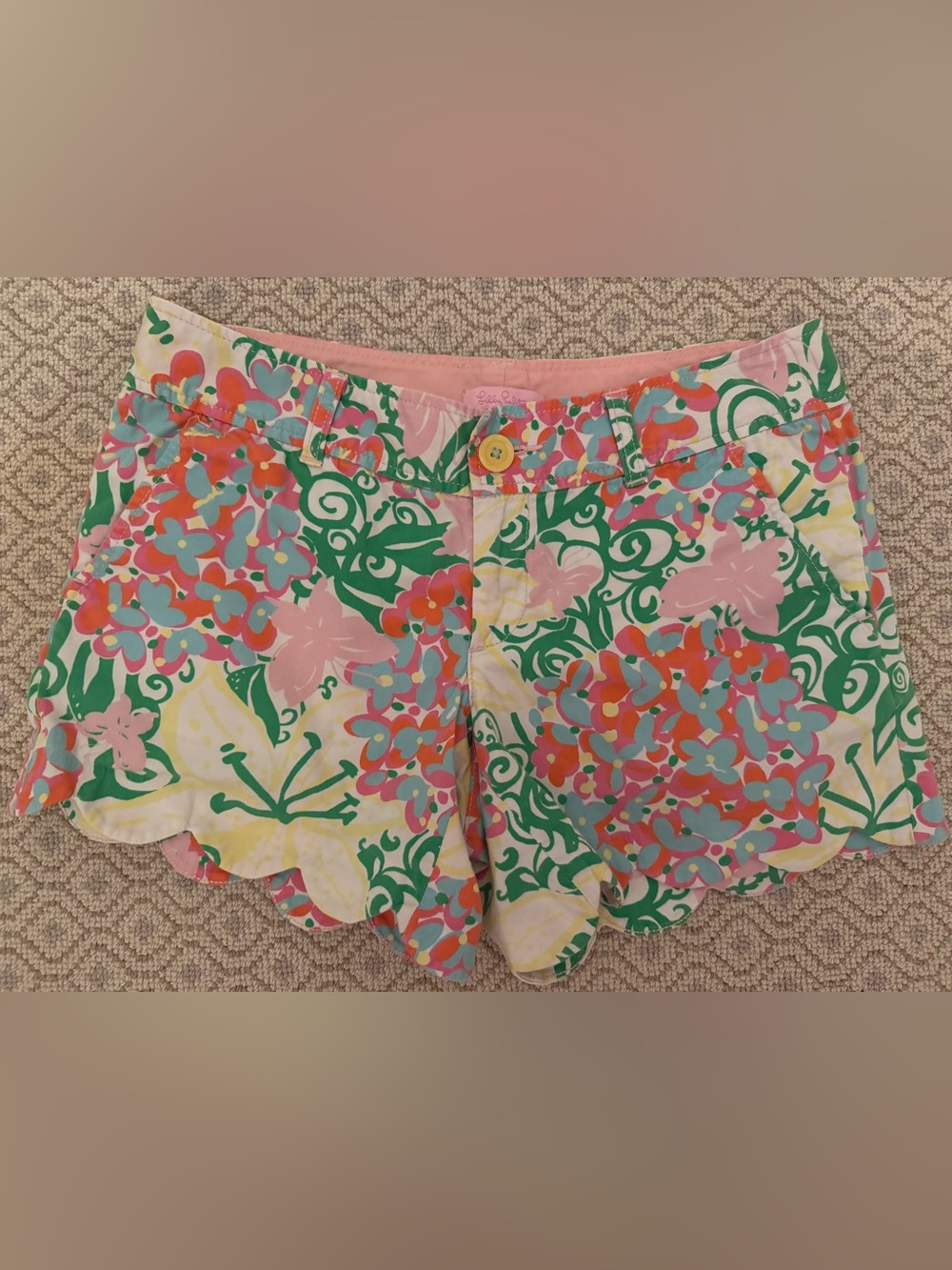 Lilly Buttercup Shorts in the Mariposa Print